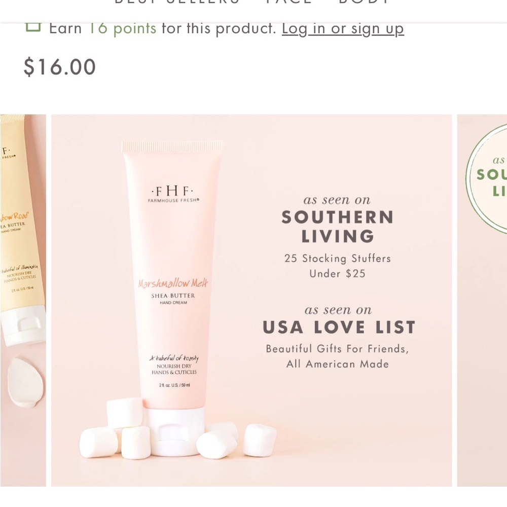 Marshmallow Melt Shea Butter Hand Cream - Pink 2 tubes available price is for 1